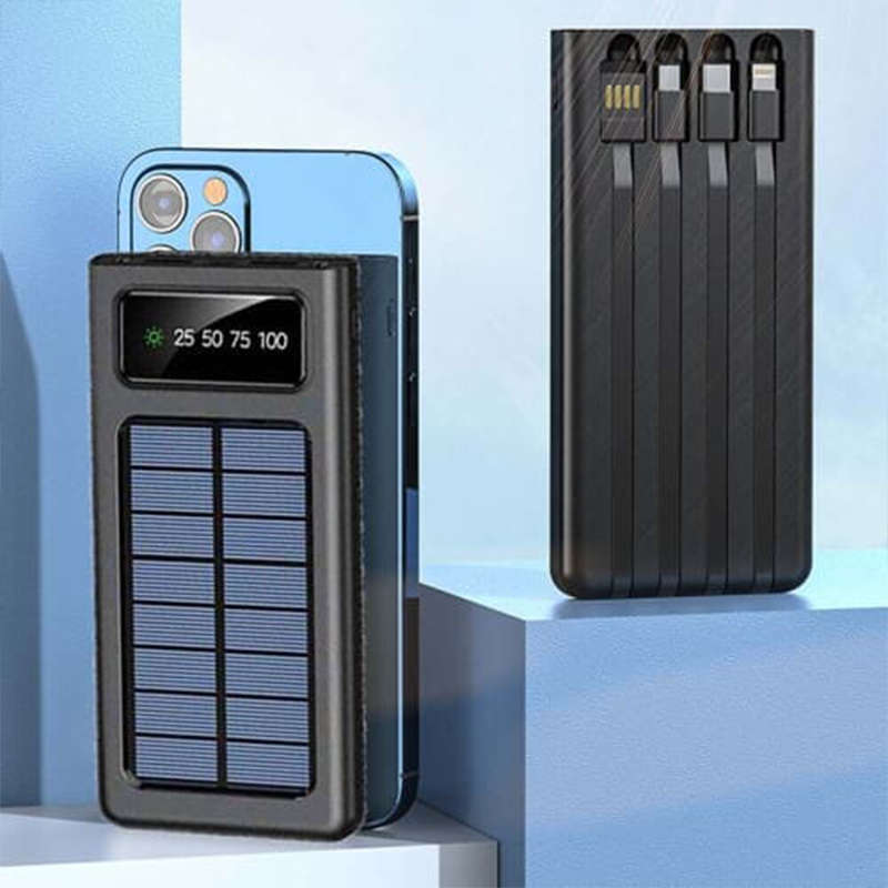 Multifunctional Solar Power Bank Portable Power External Battery Charger