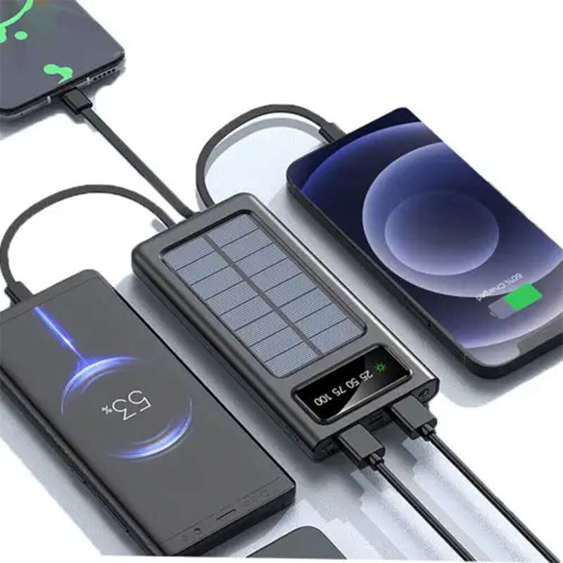 Multifunctional Solar Power Bank Portable Power External Battery Charger