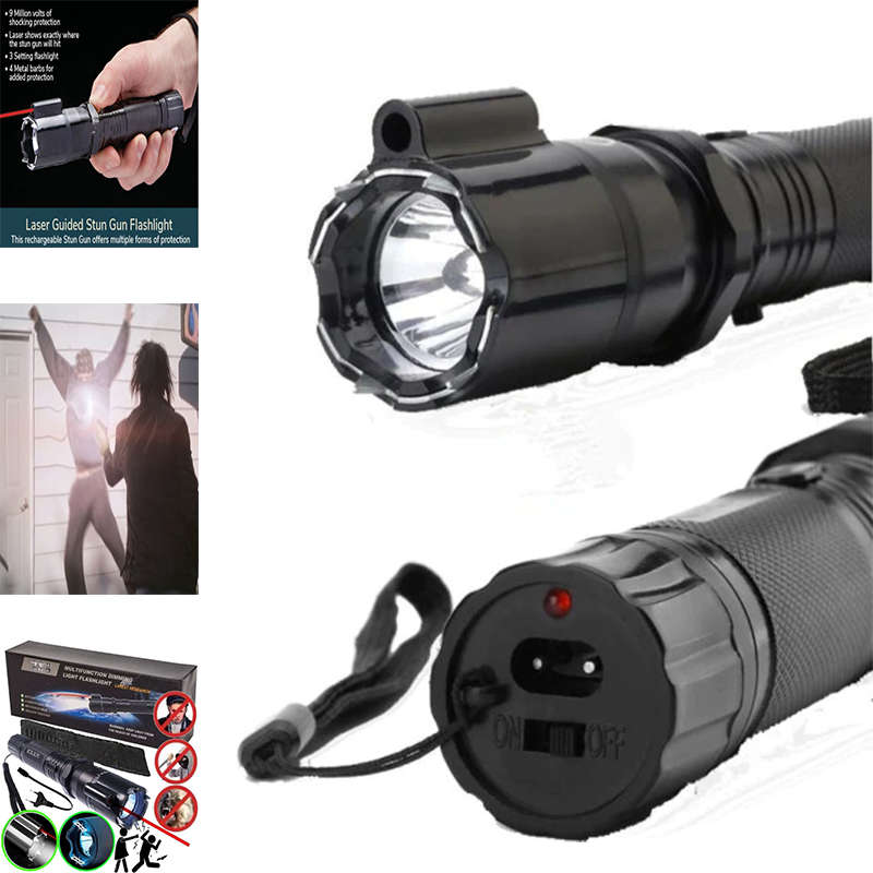 A Must-Have Three-In-One Rechargeable Laser Stun Gun Flash For The Home