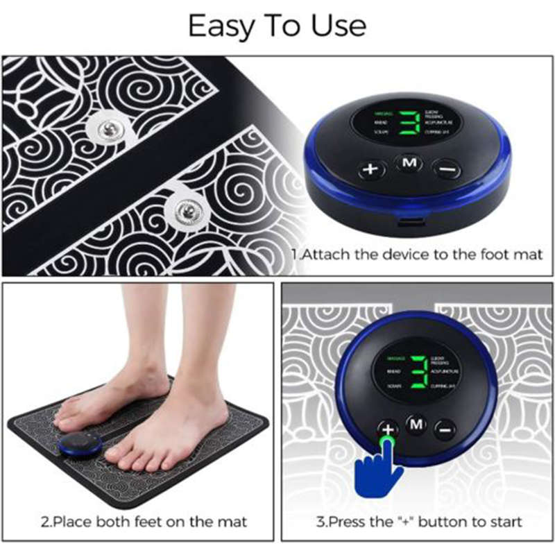 Health Essential Pad Massager Foot Ems Electric Muscle Pad Stimulator Leg Shaping Foot Stock