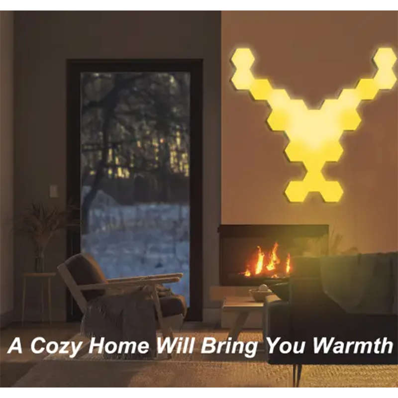 Exquisite Hexagonal Light Strip With Remote Control, Smart Led Wall Light Panel Touch-Sensitive Rgb