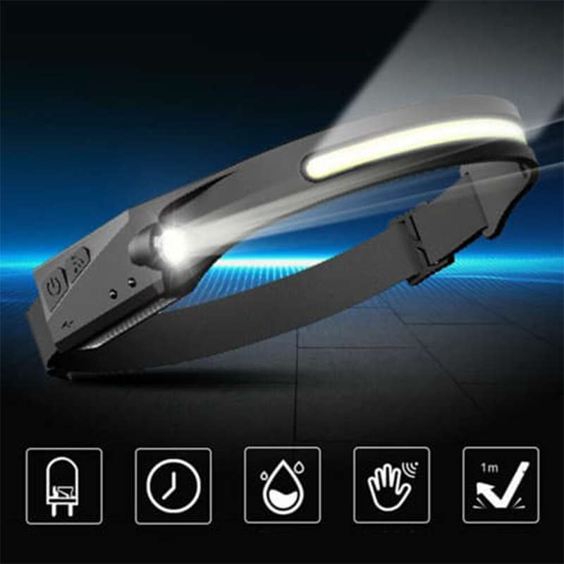 Exquisite Led Headlight Outdoor Lighting Rechargeable Waterproof Headlamp Ideal For Hiking, Camping,