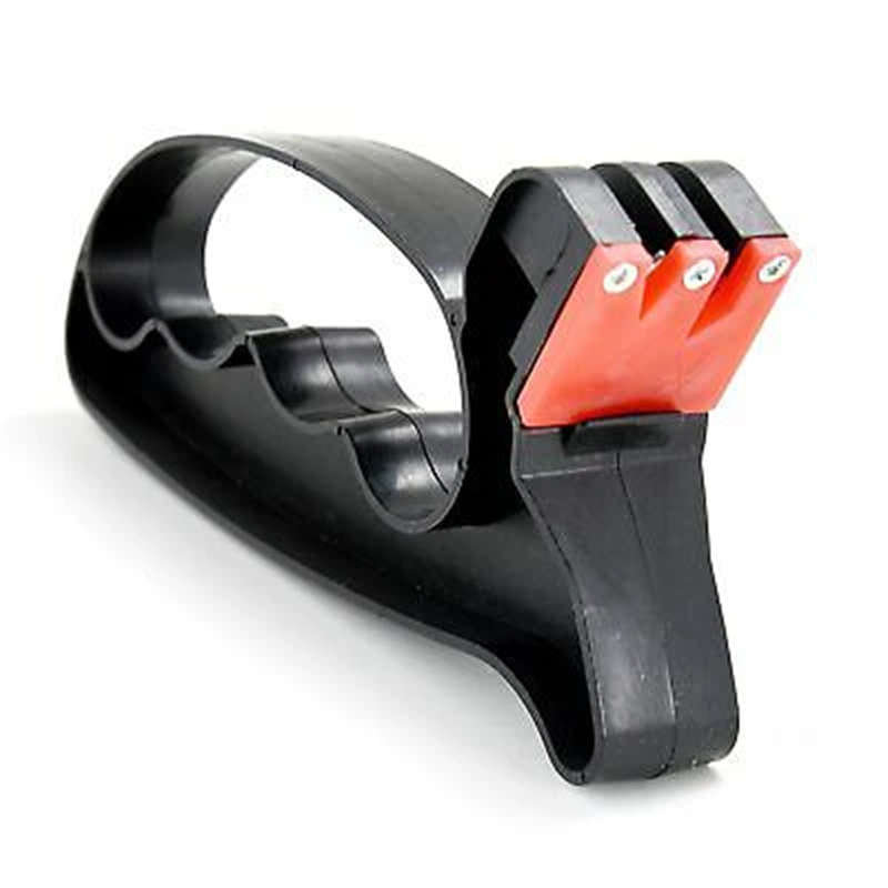 2 In 1 Super Sharp Safety Knife Scissors Sharpener Tool Blade Hand Guard