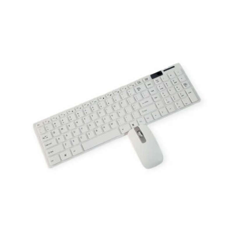 Super Nice And Ultra-Thin 2.4g Wireless Keyboard And Mouse Combo With Keyboard Membrane Black/White