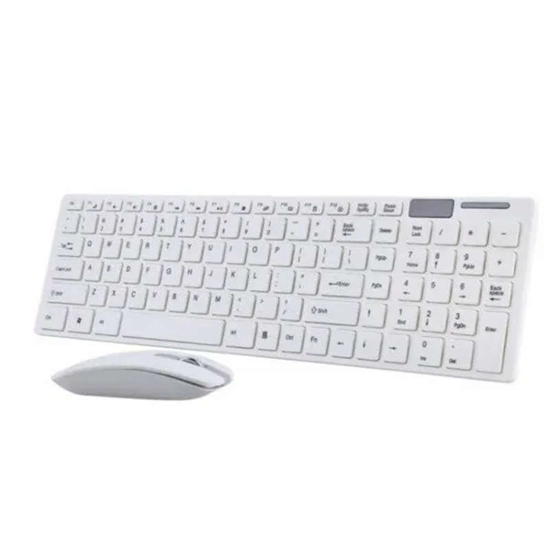 Super Nice And Ultra-Thin 2.4g Wireless Keyboard And Mouse Combo With Keyboard Membrane Black/White