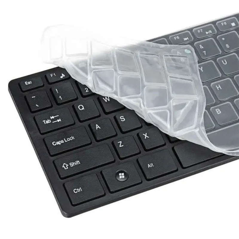 Super Nice And Ultra-Thin 2.4g Wireless Keyboard And Mouse Combo With Keyboard Membrane Black/White