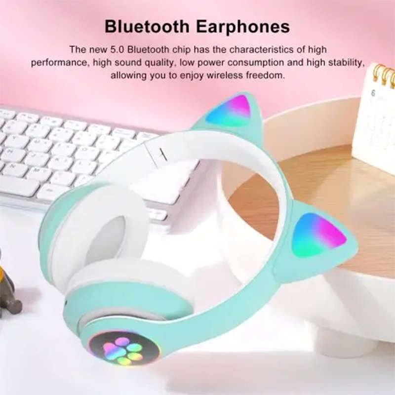 Exquisite And Cute Children`s Cat Headphones, Music Children`s Headphones, Comfortable 20Hz To 20Khz