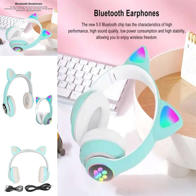 Exquisite And Cute Children`s Cat Headphones, Music Children`s Headphones, Comfortable 20Hz To 20Khz