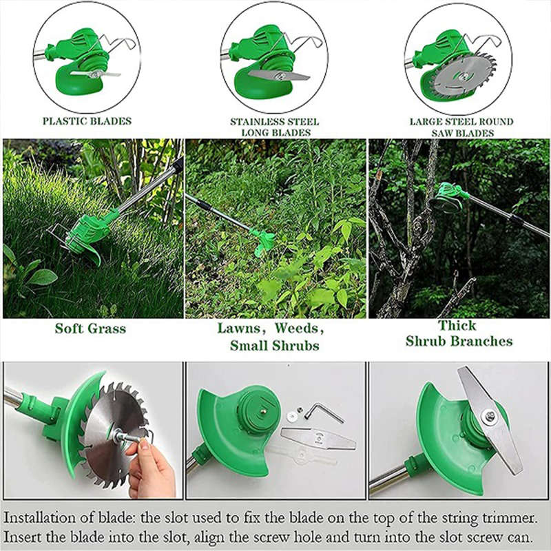 Portable Electric Cordless Lawn Mower With Two 25V 7500Mah