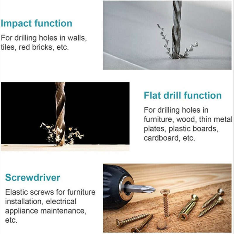 Multifunctional, Convenient And Exquisite Jg20375080 Electric Impact Drill 220V