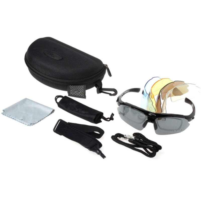 Stylish Polarized Cycling Sunglasses Goggles Sports Glasses 5 Lenses