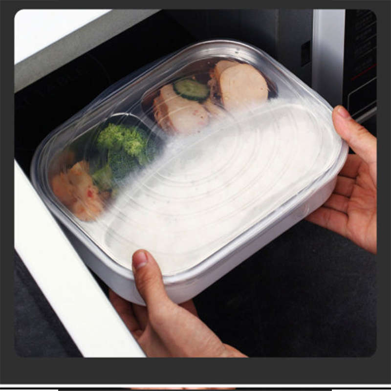 Reusable Food Preservation Silicone Stretch Lids For Home Use 6-Pack