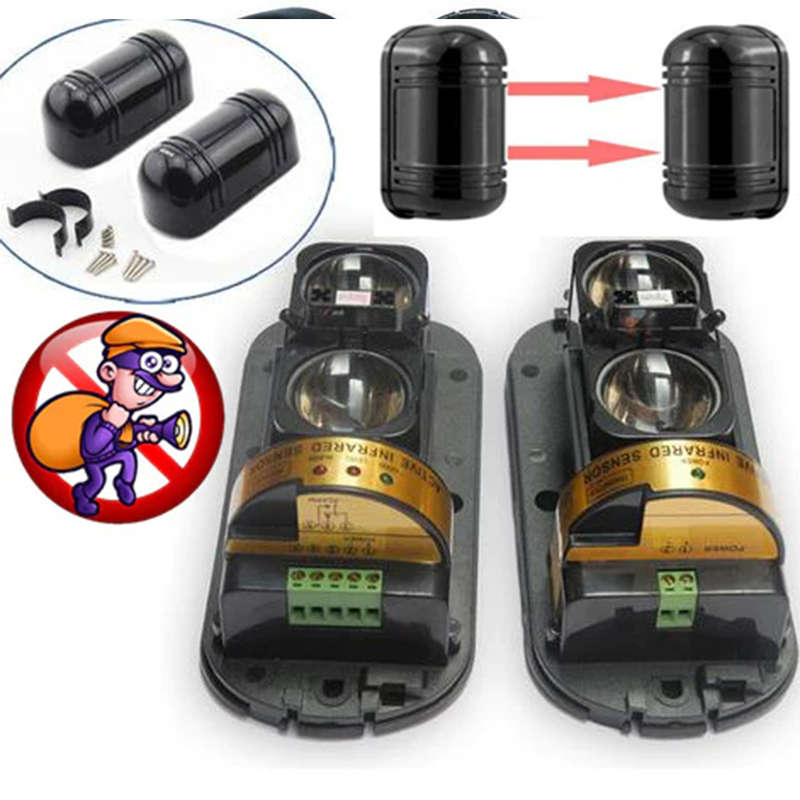 Accurate Infrared Dual Photoelectric Beam Motion Sensor Detector