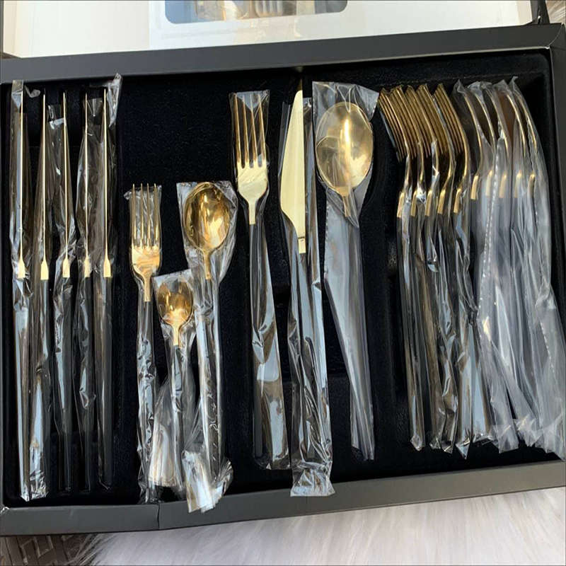 Exquisite Cutlery Set Serves 6-Pack 24-Piece Stainless Steel Cutlery Set With Steak Knife, Fork And