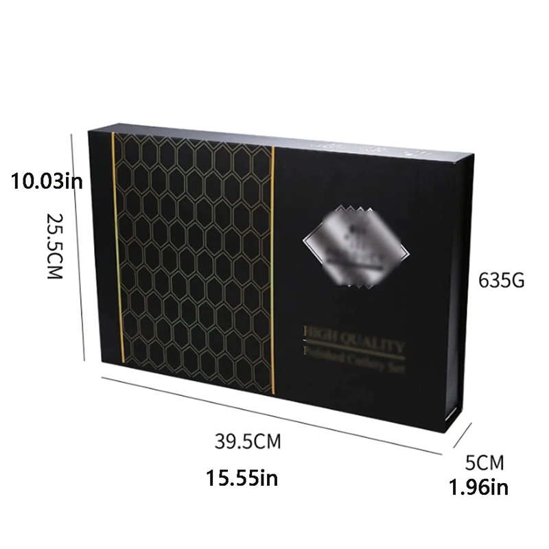 Exquisite Cutlery Set Serves 6-Pack 24-Piece Stainless Steel Cutlery Set With Steak Knife, Fork And