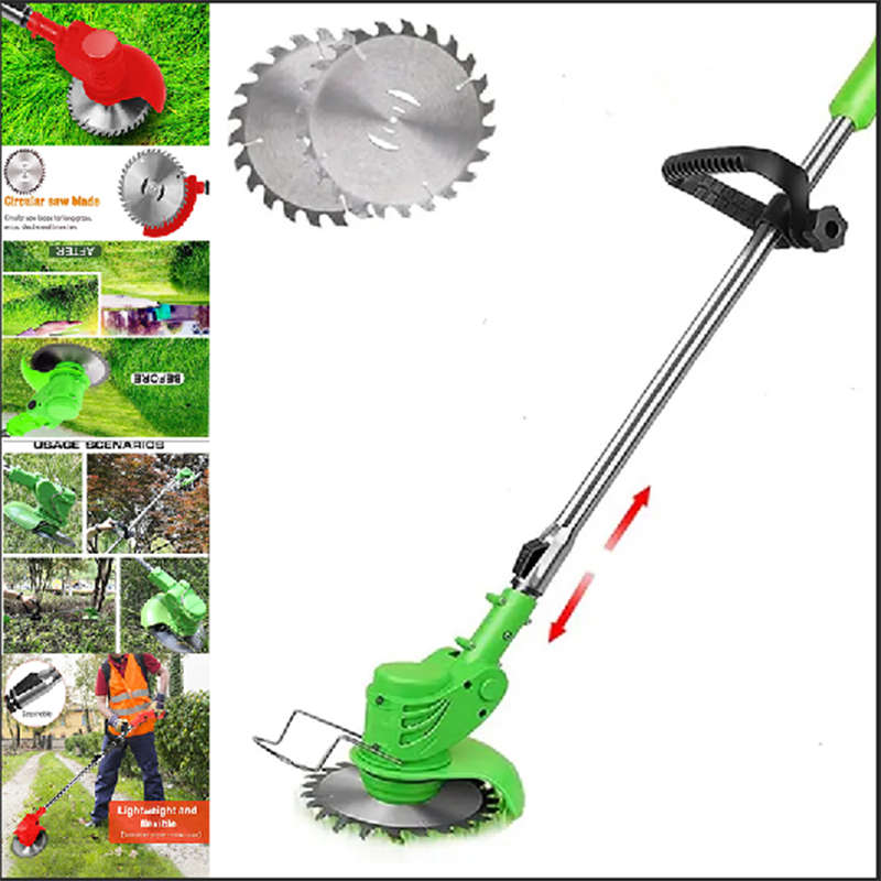 2-In-1 Height Adjustable Electric Lawn Mower Cordless Lawn Trimmer