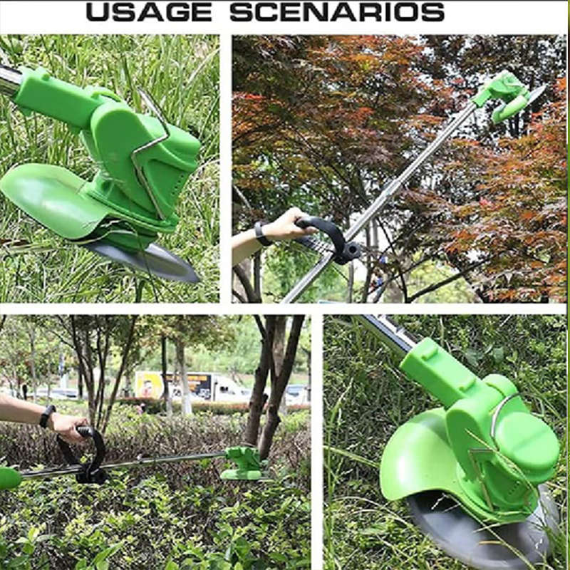 2-In-1 Height Adjustable Electric Lawn Mower Cordless Lawn Trimmer