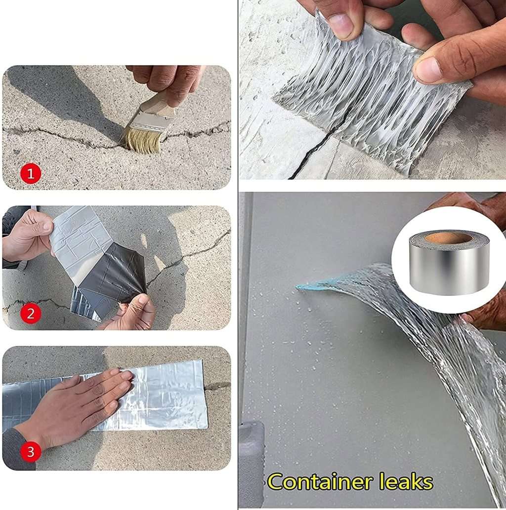 Leak Repair Waterproof Tape For Pipe Leak Roof Waterproof Tape Leak Solution Aluminum Foil Waterproo