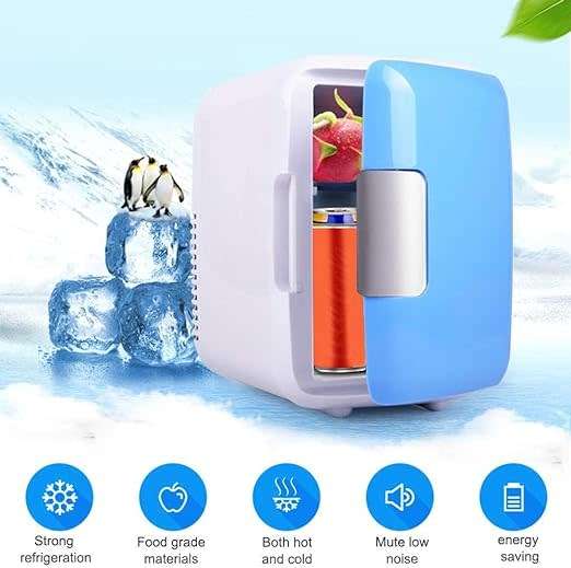 Mini Fridge, Personal Refrigerator Cooler And Heater, Electric Cooler Heater Portable Car Refrigerat