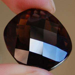 Quartz 37.96 ct  Smokey Checkerboard!