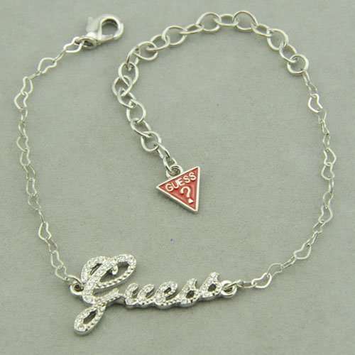 Guess Rhinestone Silver Bracelet