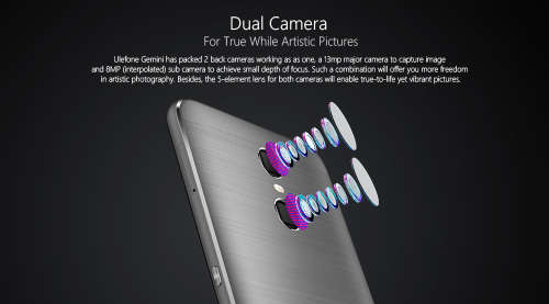 ORIGINAL ULEFONE GEMINI DUAL CAMERA  * 3GB RAM*32GB ROM* 4G DUAL SIM* FINGERPRINT READER