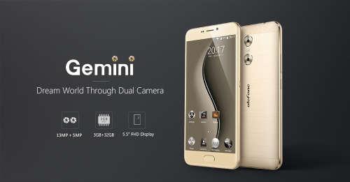 ORIGINAL ULEFONE GEMINI DUAL CAMERA  * 3GB RAM*32GB ROM* 4G DUAL SIM* FINGERPRINT READER