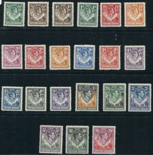 NORTHERN RHODESIA 1938 KGV1 SET FINE MINT