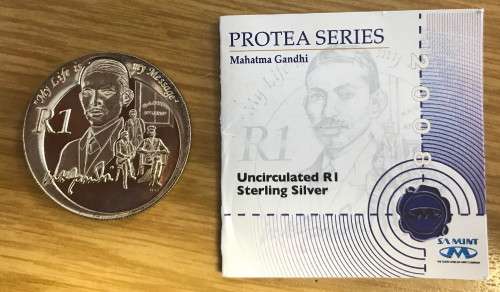 SA 2008 R1 SILVER PROTEA MAHATMA GANDHI