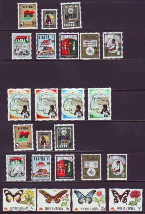 NIGERIA/BIAFRA GREAT MINT LOT-SELDOM SEEN!