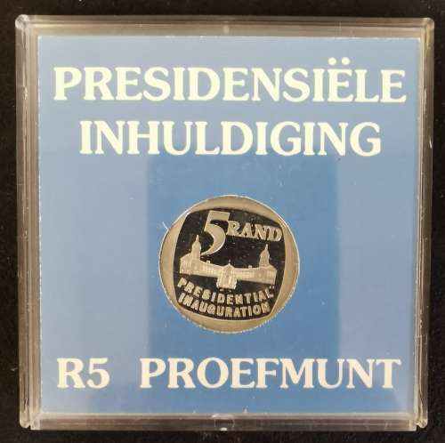 RSA 1994 Presidential Inauguration  R5 in SA Mint Capsule