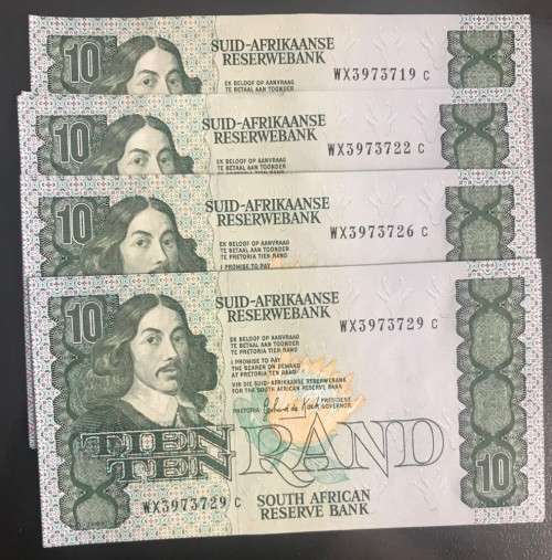 R10 1990 3rd ISSUE REPLACEMENT NOTES x 10 UNCIRCULATED