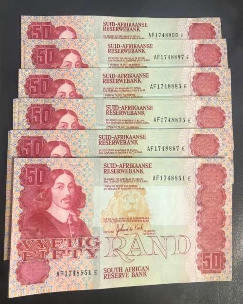 R5O 1984 3rd ISSUE x 50 UNCIRCULATED IN SEQUENCE