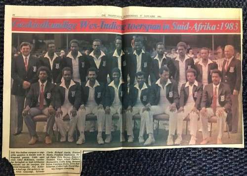 SA - WEST INDIES REBEL CRICKET TOUR SIGNED COVER
