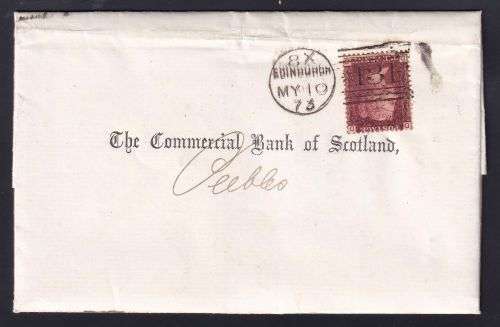 GB 1873 BANK LETTER - EDINBURGH