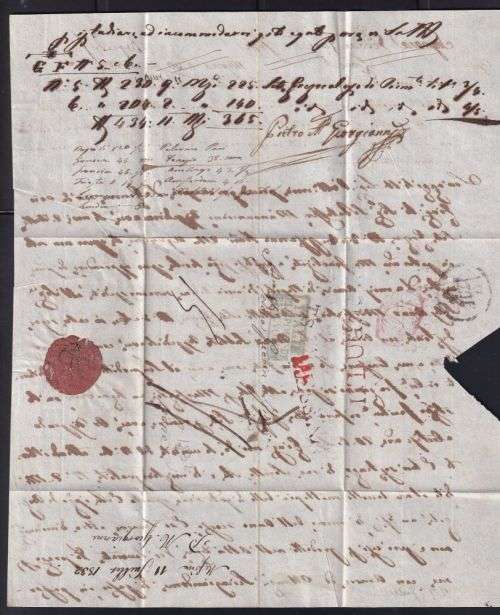 ITALY 1831/2 ENTIRE LETTERS