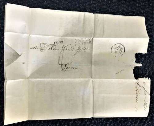 ITALY 1831/2 ENTIRE LETTERS