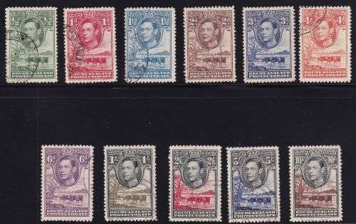 BECHUANALAND KGV1 SET FINE USED  CV R1935