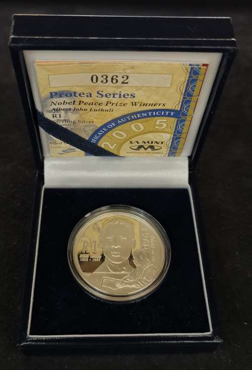 RSA 2005 LUTHULI PROOF SILVER RAND - RARE!
