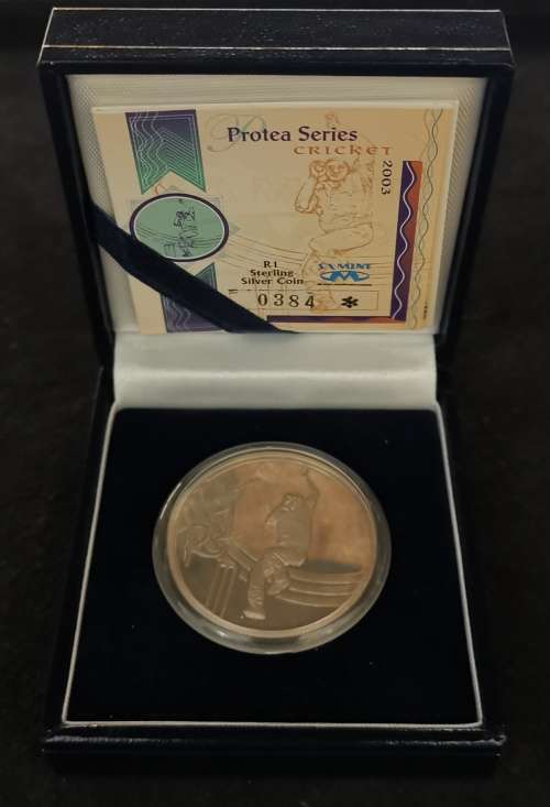 RSA 2003 CRICKET  PROOF SILVER RAND