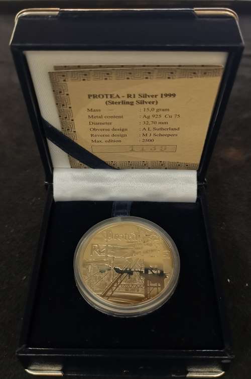 RSA 1999 PROOF SILVER RAND - GOLD MINING