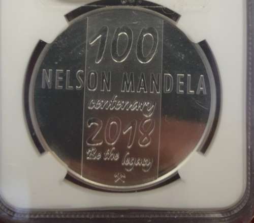 2018 MANDELA MINT OF NORWAY NGC GRADED GEM PROOF 1 OUNCE SILVER