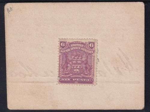 MARSHALL HOLE SMALL 6d CURRENCY CARD - BOER WAR - SCARCE!