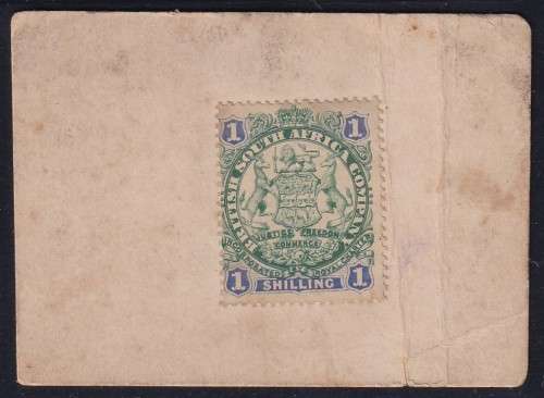 MARSHALL HOLE 1/  CURRENCY CARD - BOER WAR - SCARCE!