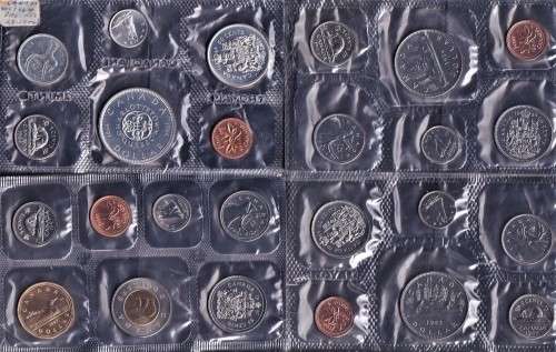 VARIETY OF UNCIRCULATED CANADIAN COIN SETS