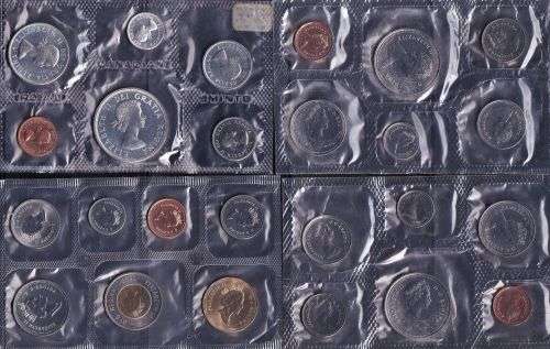 VARIETY OF UNCIRCULATED CANADIAN COIN SETS