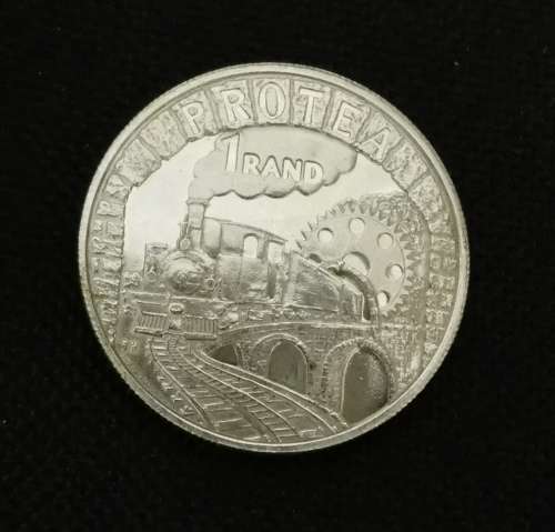 RSA 1995 RAILWAYS SILVER PROTEA RAND UNC