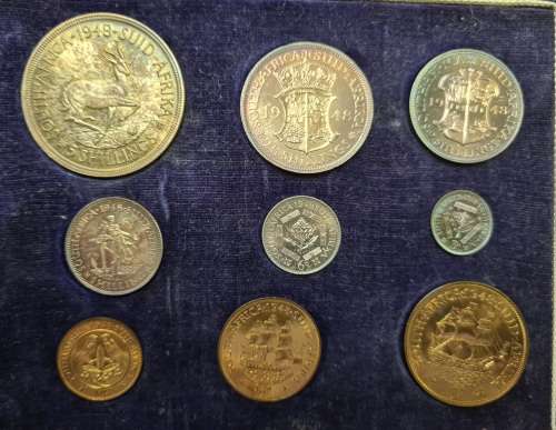 SA 1948 PROOF SET IN ORIGINAL SA MINT BOX