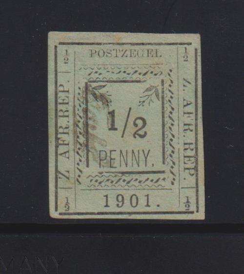 ZAR - 1901  PIETERSBURG 1/2d