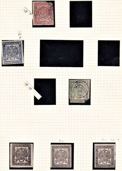 TRANSVAAL LOVELY  OLD TIME COLLECTION ON ALBUM PAGES